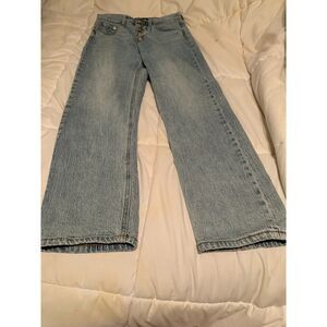 Aeropostale 90s Super High Rise Straight Jeans – Size 6 Light Wash
